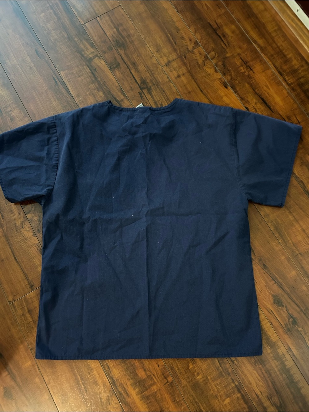 Classic unisex Navy Short-Sleeve scrub top